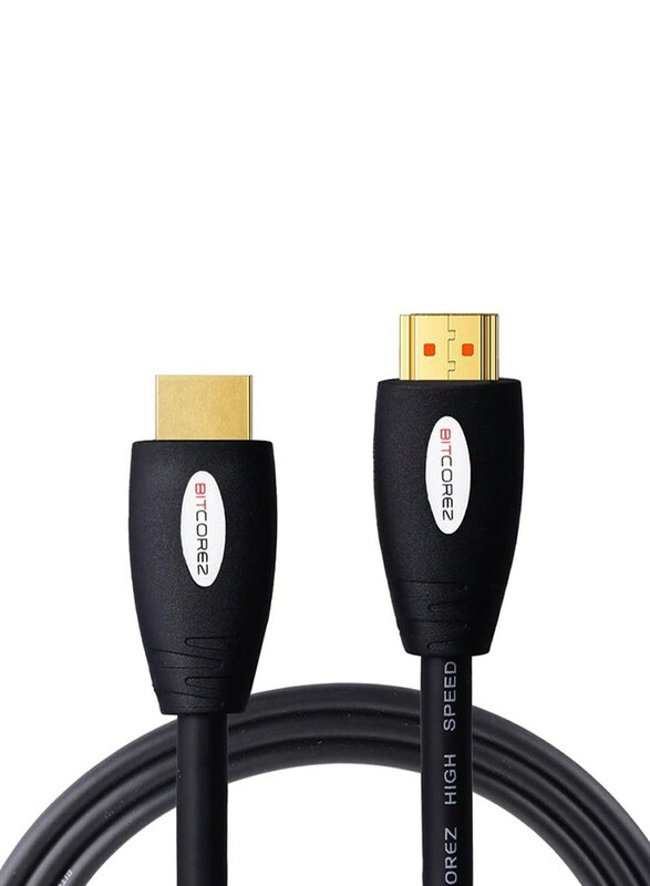 Bitcorez 3-Meter HDMI Copper Cable, HDMI Male to HDMI, Support 3D and 4K Gold Plated, AHDMIP3BK, Black
Bitcorez 3-Meter HDMI Copper Cable, HDMI Male to HDMI, Support 3D and 4K Gold Plated, AHDMIP3BK, Black
