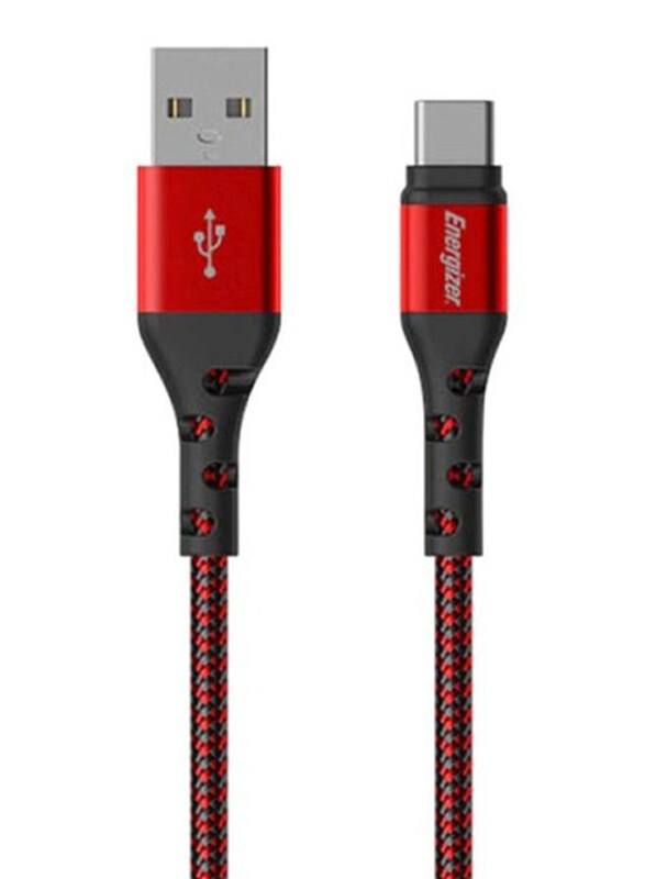 Energizer 2-Meter USB Type-C Cable, USB-A to USB Type-C Metal Braided Cable, C520CKRD, Red
Energizer 2-Meter USB Type-C Cable, USB-A to USB Type-C Metal Braided Cable, C520CKRD, Red