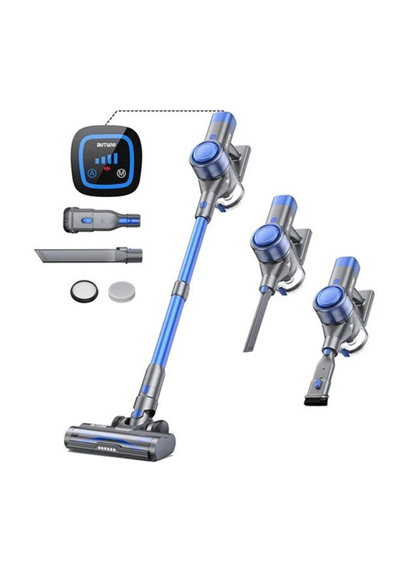 Buture Powerful Cordless Vacuum Cleaner with Touch Screen, Automatic Mode to Switch Between Hard Floor/Carpet, Removable Battery, VC50, Blue
Buture Powerful Cordless Vacuum Cleaner with Touch Screen, Automatic Mode to Switch Between Hard Floor/Carpet, Removable Battery, VC50, Blue
