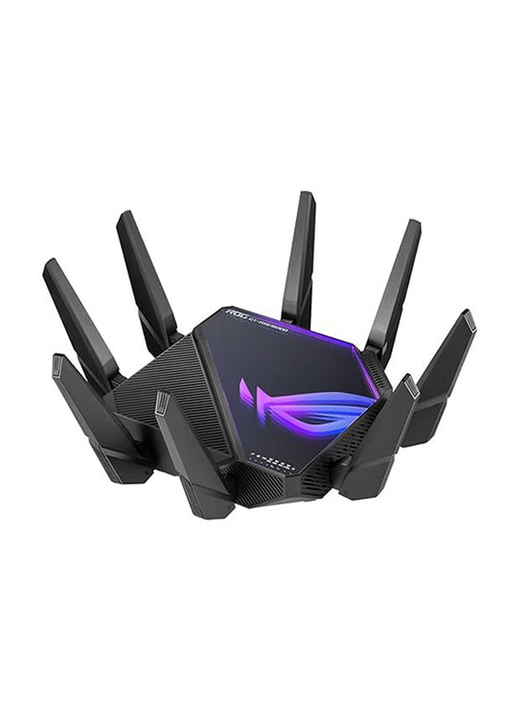 ASUS ROG Rapture GT-AXE16000 Quad-Band Wireless Gaming Router, 90IG06W0-MU2A10, Black
ASUS ROG Rapture GT-AXE16000 Quad-Band Wireless Gaming Router, 90IG06W0-MU2A10, Black