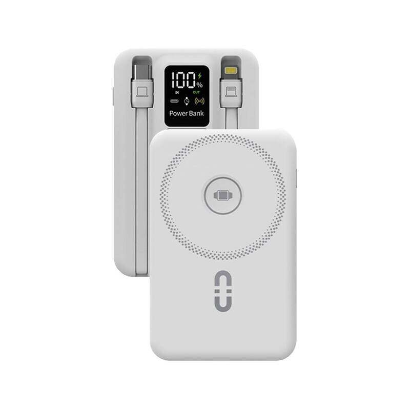 Porodo 10000mAh Power Bank with MagSafe Wireless Charging, Built in Lightning & USB C Cables, 22.5W PD Fast Charging, Digital Battery Display, Multi D
Porodo 10000mAh Power Bank with MagSafe Wireless Charging, Built in Lightning & USB C Cables, 22.5W PD Fast Charging, Digital Battery Display, Multi D