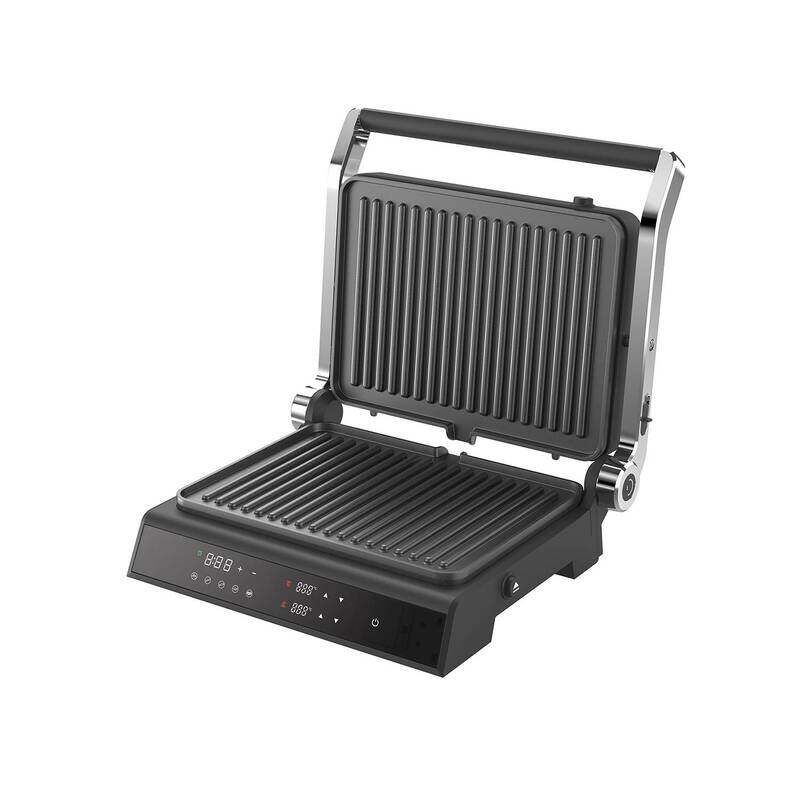 Porodo Lifestyle Glasstop Digital Grill with Dual Plate Control, 5 Preset Cooking Options, Non Stick Removable Plates, Adjustable 105° Lid, 90°C to 23
Porodo Lifestyle Glasstop Digital Grill with Dual Plate Control, 5 Preset Cooking Options, Non Stick Removable Plates, Adjustable 105° Lid, 90°C to 23
