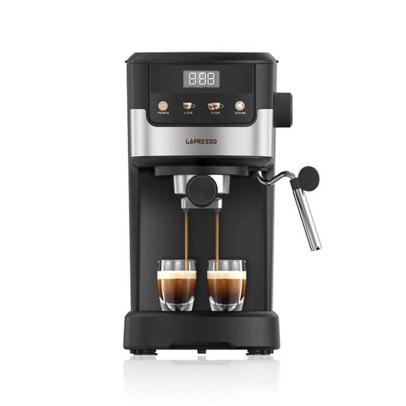 LePresso Suprema Espresso Machine with 20 Bar Pump Pressure 1.2L Water Tank 1100W Rated Power Milk Steamer Nespresso Compatible 3 Pin UK Plug Black
LePresso Suprema Espresso Machine with 20 Bar Pump Pressure 1.2L Water Tank 1100W Rated Power Milk Steamer Nespresso Compatible 3 Pin UK Plug Black