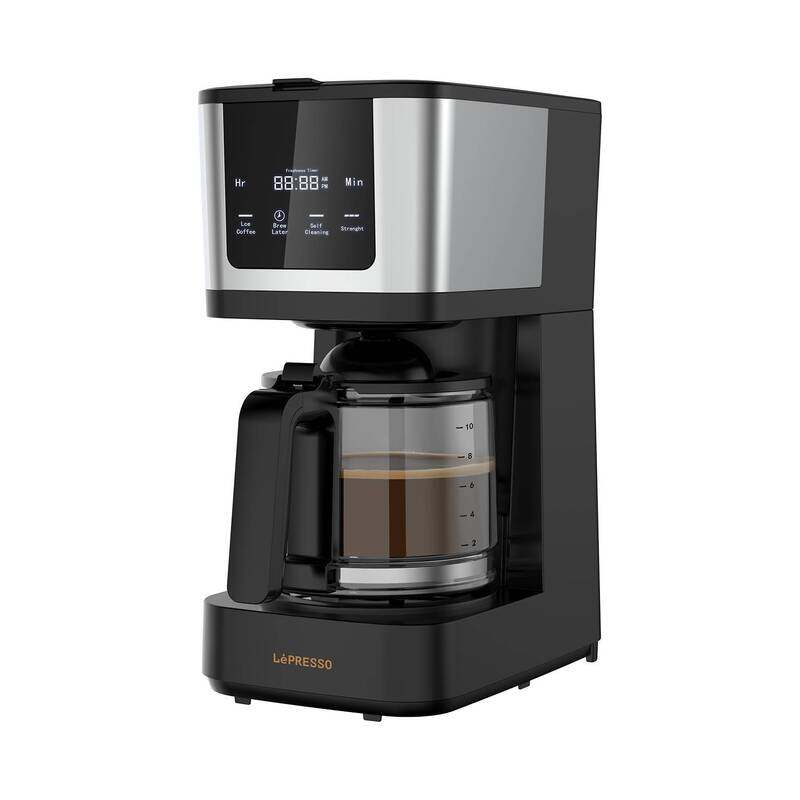 LePresso Drip Coffee Machine with Interactive Touch Display, Quick Brew Function, 10 Cups Coffee Carafe, Washable Nylon Filter, Keep Warm Function, 90
LePresso Drip Coffee Machine with Interactive Touch Display, Quick Brew Function, 10 Cups Coffee Carafe, Washable Nylon Filter, Keep Warm Function, 90