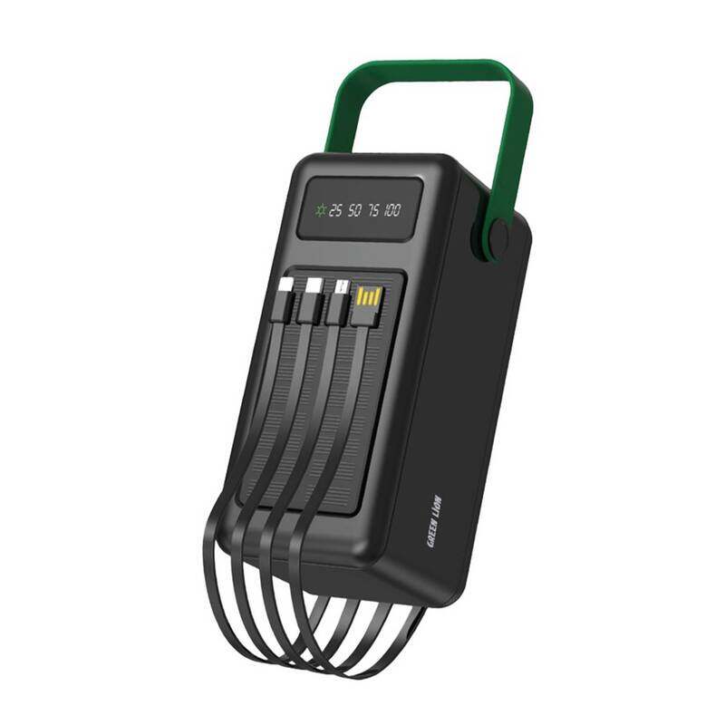 Green Lion Solar Power Bank 80000mAh with Dual 18W USB A & USB C Outputs, 5W Wireless Charging, LED Flashlight, Solar Panel for Outdoor Charging, Wate
Green Lion Solar Power Bank 80000mAh with Dual 18W USB A & USB C Outputs, 5W Wireless Charging, LED Flashlight, Solar Panel for Outdoor Charging, Wate