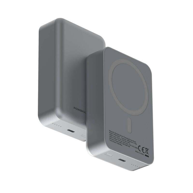 Powerology 20000mAh MagSafe Aluminum Power Bank with Battery Level Indicator, Lightweight & Compact Design, Fast & Simultaneous Charging, Type C Input
Powerology 20000mAh MagSafe Aluminum Power Bank with Battery Level Indicator, Lightweight & Compact Design, Fast & Simultaneous Charging, Type C Input