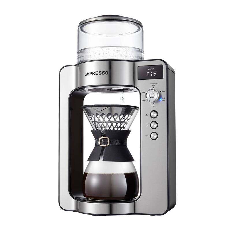 Lepresso Automatic Pour Over Coffee Machine with 1500W Rated Power 1L Water Tank UK Plug Integrated Scale Automatic Descaling Artisan Glass Carafe Bla
Lepresso Automatic Pour Over Coffee Machine with 1500W Rated Power 1L Water Tank UK Plug Integrated Scale Automatic Descaling Artisan Glass Carafe Bla