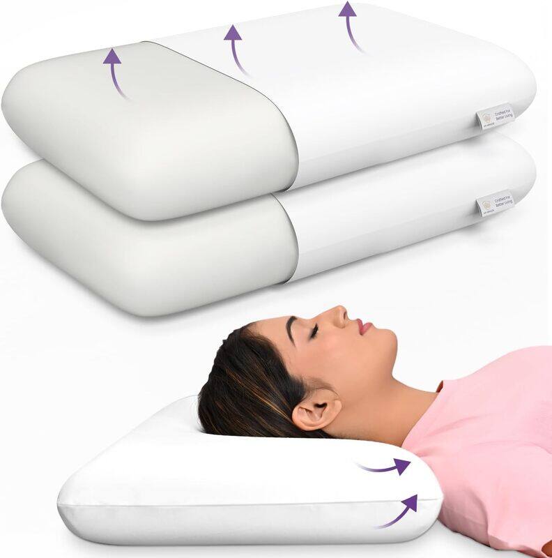 My Armor brand Memory Foam Pillow King Size 24x15x5 Inches Without Cover, White, Pack of 2
My Armor brand Memory Foam Pillow King Size 24x15x5 Inches Without Cover, White, Pack of 2