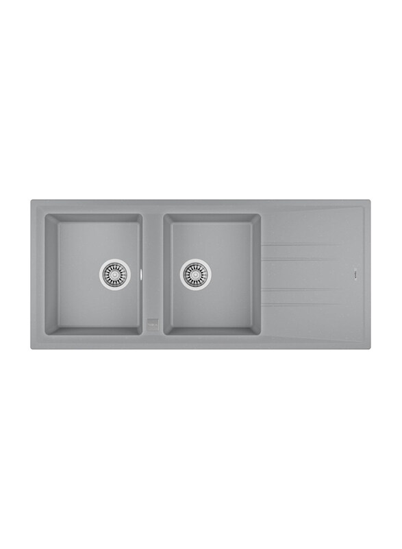 Teka Stone 80 B-TG 2B1D Auto Inset Tegranite Sink with Two Bowls & Drainer, Grey
Teka Stone 80 B-TG 2B1D Auto Inset Tegranite Sink with Two Bowls & Drainer, Grey