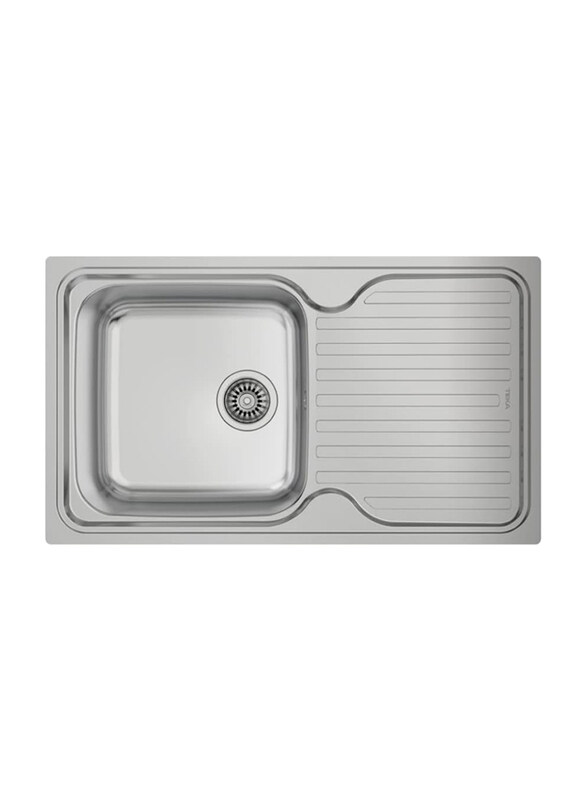Teka Classic 1B 1D Reversible Inset Stainless Steel Sink with One Bowl & One Drainer, Silver
Teka Classic 1B 1D Reversible Inset Stainless Steel Sink with One Bowl & One Drainer, Silver