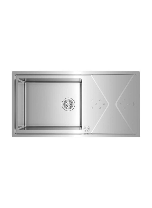 Teka Brooklyn 60 M-XP 1B 1D PLUS Top/Flush Reversible Stainless Steel Kitchen Sink with One Bowl & One Drainer, Silver
Teka Brooklyn 60 M-XP 1B 1D PLUS Top/Flush Reversible Stainless Steel Kitchen Sink with One Bowl & One Drainer, Silver