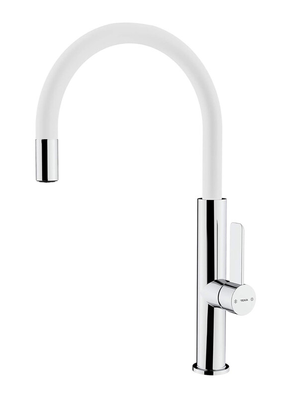 Teka FOT 995 Single Lever Kitchen Tap with Aerator Integrated in Spout, White/Silver
Teka FOT 995 Single Lever Kitchen Tap with Aerator Integrated in Spout, White/Silver