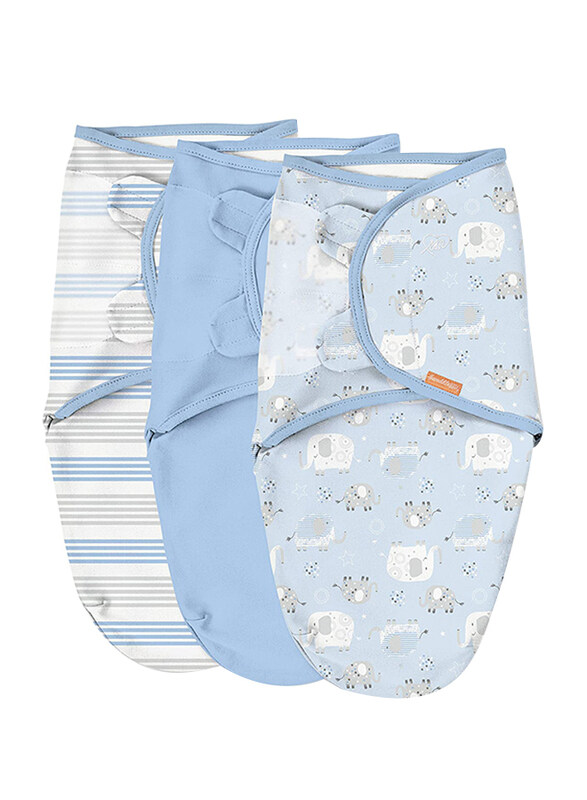 Summer Infant 3-Pieces SwaddleMe Cotton Elephants & Stripes Original Baby Swaddle, Small, 0-3 Months, Multicolour
Summer Infant 3-Pieces SwaddleMe Cotton Elephants & Stripes Original Baby Swaddle, Small, 0-3 Months, Multicolour