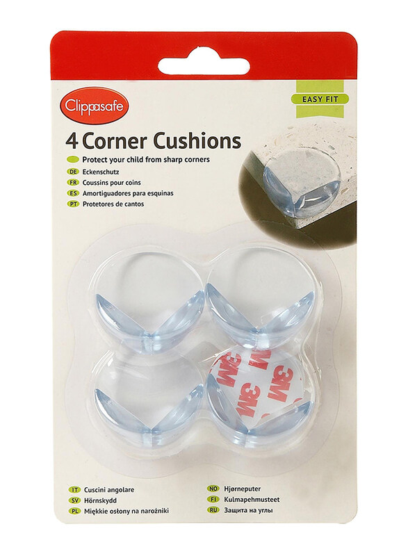 Clippasafe Corner Cushions, 4 Pieces, Clear