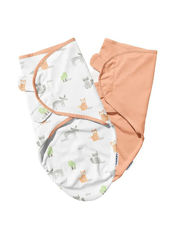 Moon Forest Print & Peach Organic Baby Swaddle, Small & Large, 2 Pieces, 2-6 Months, Multicolour
Moon Forest Print & Peach Organic Baby Swaddle, Small & Large, 2 Pieces, 2-6 Months, Multicolour