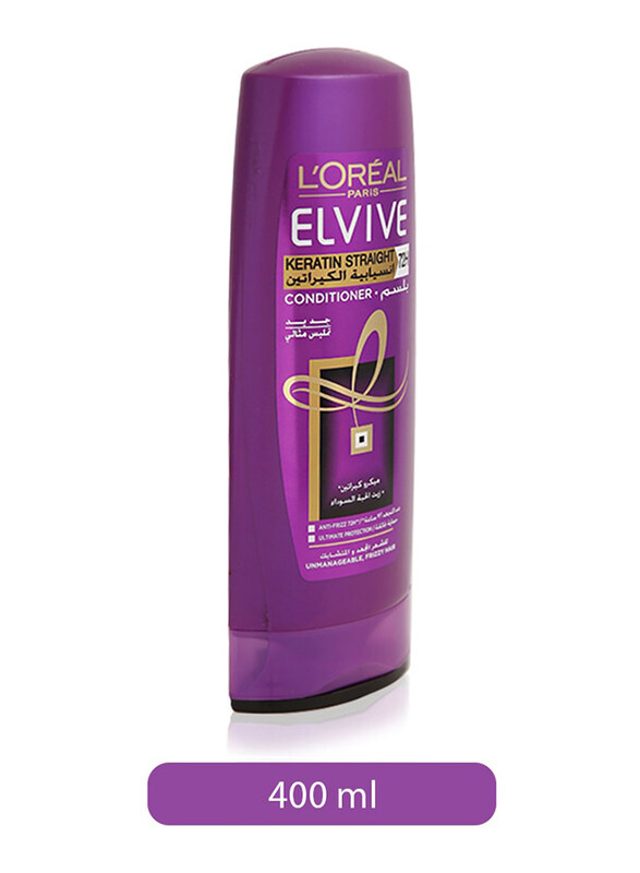 L'Oréal Paris L'Oreal Paris Elvive Keratin Straight Conditioner for All Hair Types, 400ml
L'Oréal Paris L'Oreal Paris Elvive Keratin Straight Conditioner for All Hair Types, 400ml