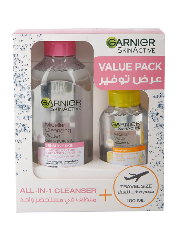Garnier Skin Active Micellar Cleanser Water and Micellar Water Vitamin C - 400 ml + 100 ml
Garnier Skin Active Micellar Cleanser Water and Micellar Water Vitamin C - 400 ml + 100 ml