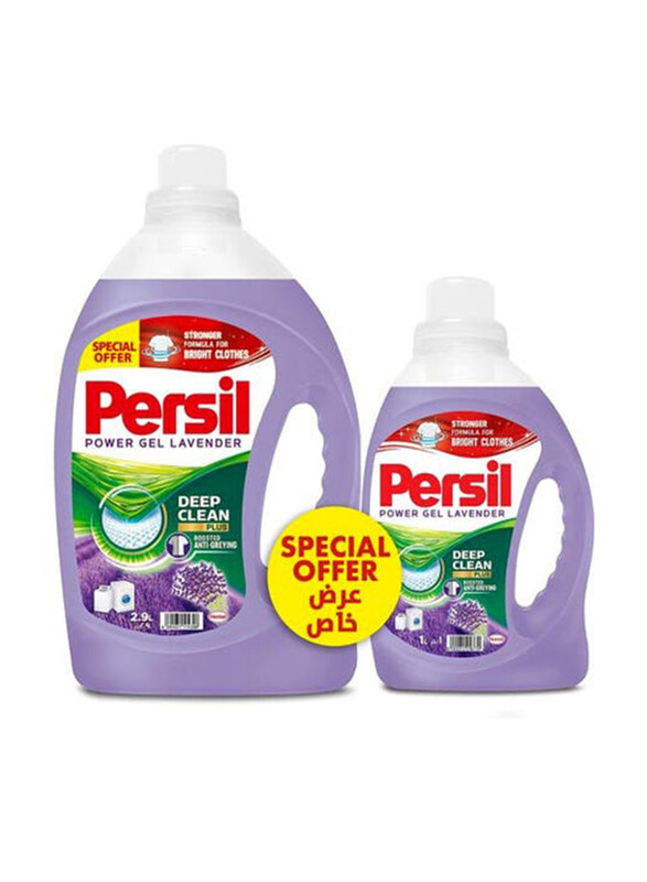 Persil Power Gel Lavender Laundry Detergent with Deep Clean Technology, 2.9 Liters + 1 Liter
Persil Power Gel Lavender Laundry Detergent with Deep Clean Technology, 2.9 Liters + 1 Liter