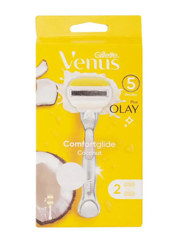 Gillette Venus Comfortglide Coconut Plus Olay Razor Blade Refills for Women, 2 Pieces
Gillette Venus Comfortglide Coconut Plus Olay Razor Blade Refills for Women, 2 Pieces