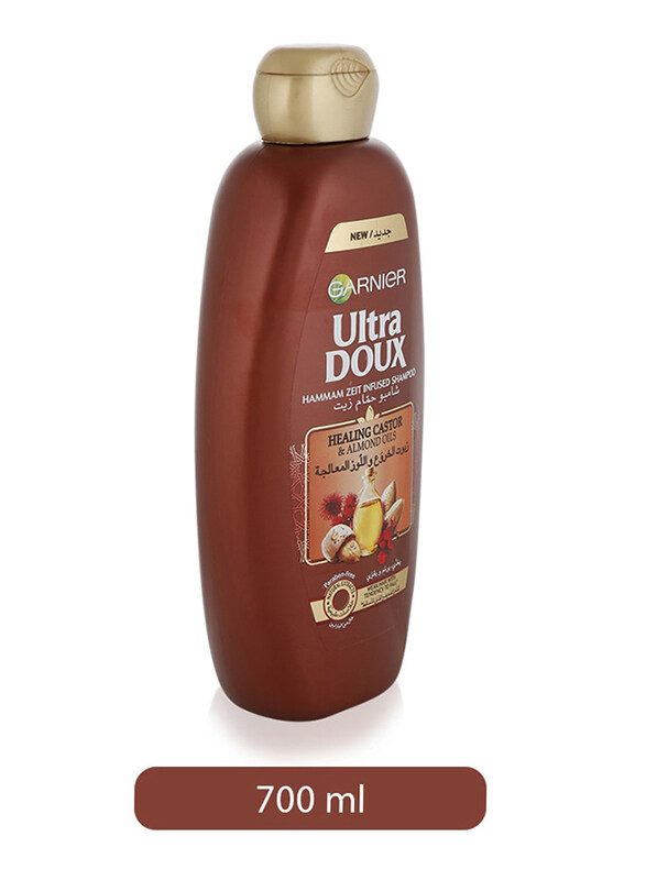 Garnier Ultra Doux Healing Castor and Almond Oil Shampoo for Damaged Hair, 700ml
Garnier Ultra Doux Healing Castor and Almond Oil Shampoo for Damaged Hair, 700ml