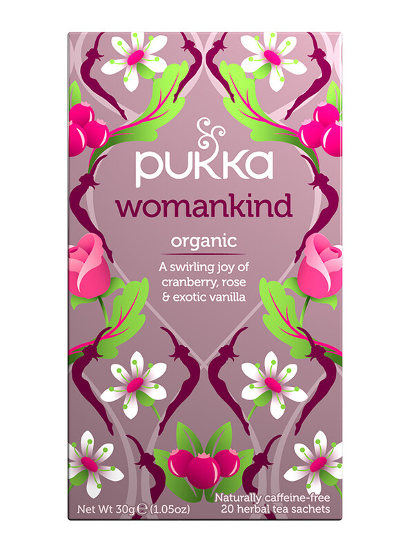 Pukka Womankind, Organic Herbal Tea with Shatavari, Cranberry & Rose Flower - 20 Tea Bags
Pukka Womankind, Organic Herbal Tea with Shatavari, Cranberry & Rose Flower - 20 Tea Bags