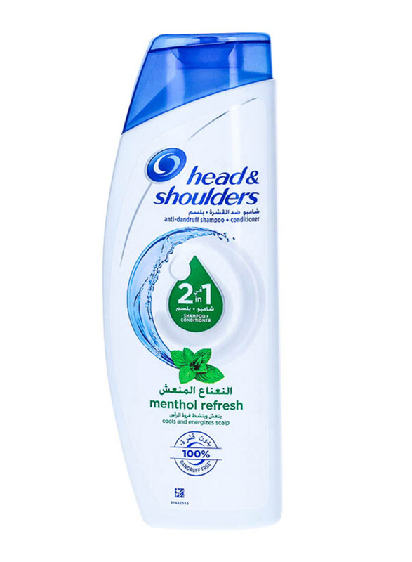 Head & Shoulders Menthol Refresh 2in1 Anti-Dandruff Shampoo with Conditioner - 400 ml
Head & Shoulders Menthol Refresh 2in1 Anti-Dandruff Shampoo with Conditioner - 400 ml