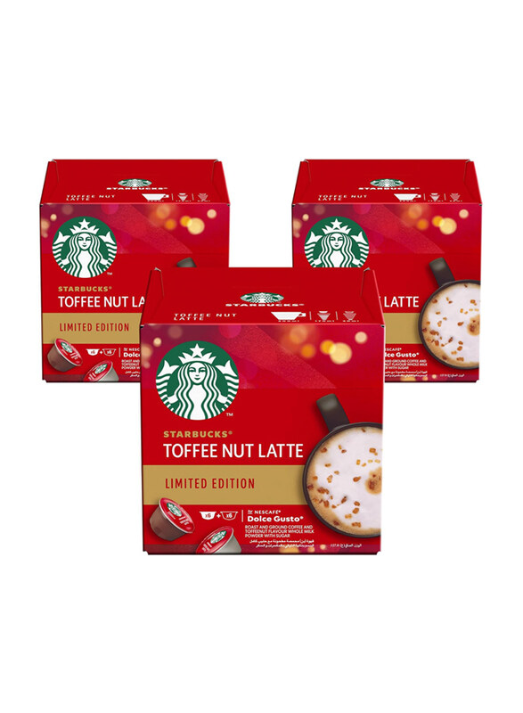 Starbucks Toffee Nut Latte By Nescafe Dolce Gusto Coffee Capsules, 3 x 12 Capsules
Starbucks Toffee Nut Latte By Nescafe Dolce Gusto Coffee Capsules, 3 x 12 Capsules