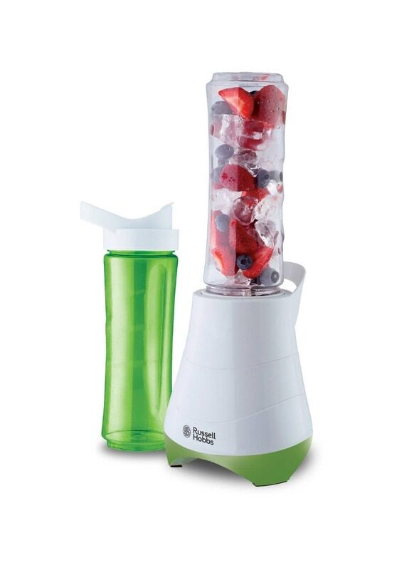 Russell Hobbs 300W 600ml Mix and Go Personal Blender Smoothie Maker - 21350, White/Green
Russell Hobbs 300W 600ml Mix and Go Personal Blender Smoothie Maker - 21350, White/Green