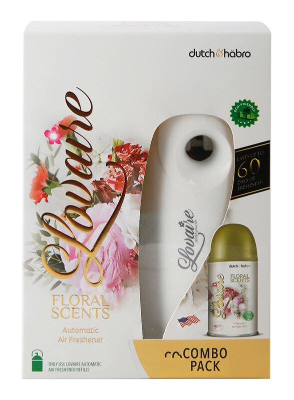 Dutch & Hobro Lovaire Floral Scent Automatic Air Freshener Refill Combo Pack Set, 2 Pieces
Dutch & Hobro Lovaire Floral Scent Automatic Air Freshener Refill Combo Pack Set, 2 Pieces