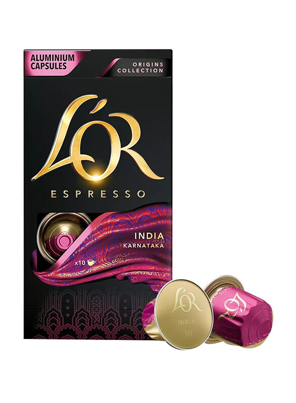 L'or Espresso Origins Collection India Karnataka Aluminium Coffee Capsules, 10 Capsules
L'or Espresso Origins Collection India Karnataka Aluminium Coffee Capsules, 10 Capsules