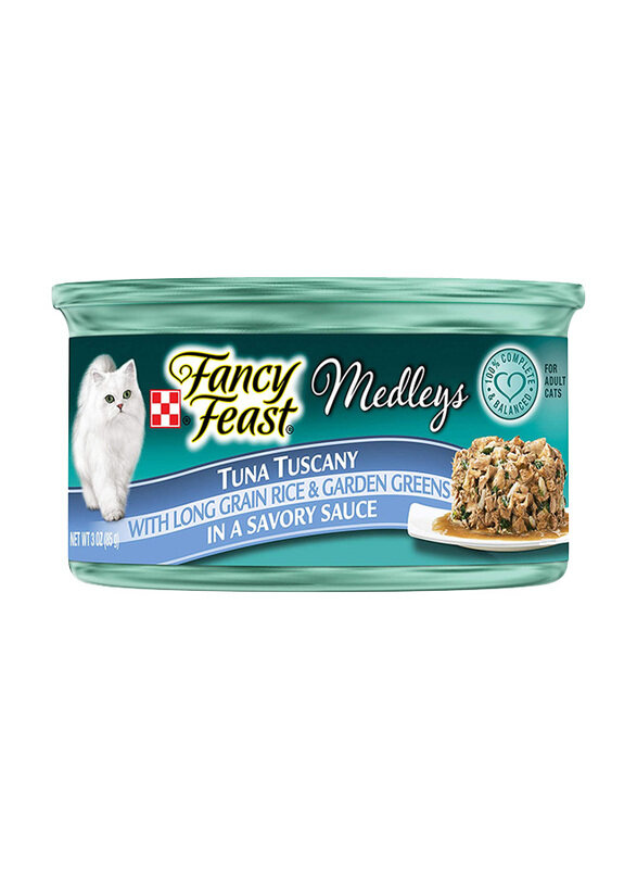 Fancy Feast Fancy Feast Yellowfin Tuna Tuscany in A Savory Sauce Wet Cat Food, 85 grams
Fancy Feast Fancy Feast Yellowfin Tuna Tuscany in A Savory Sauce Wet Cat Food, 85 grams