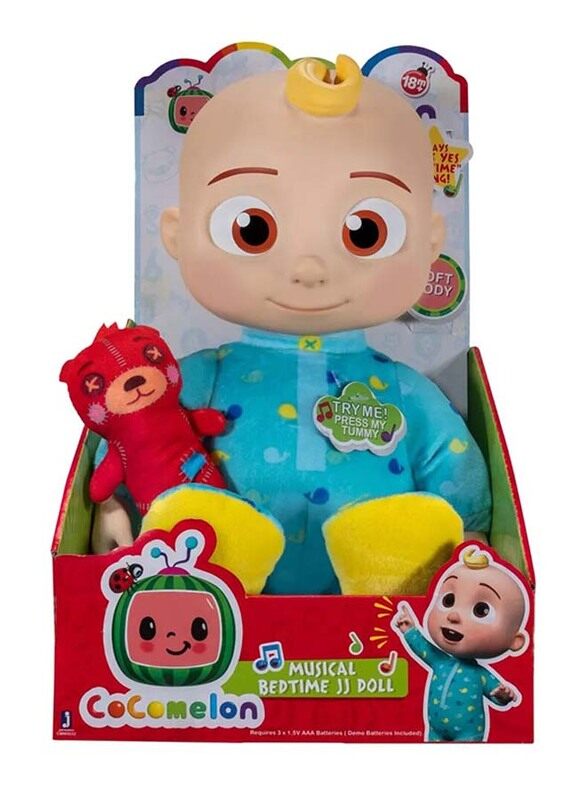Jaswar CoComelon Roto Plush BEDT Perfumeime JJ Doll, Baby Doll, 2 Pieces, Ages 18+ Months
Jaswar CoComelon Roto Plush BEDT Perfumeime JJ Doll, Baby Doll, 2 Pieces, Ages 18+ Months
