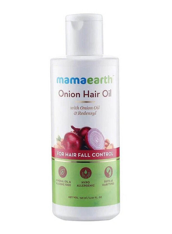 Mamaearth Onion Hair Oil for Hair Regrowth and Hair Fall Control with Redensyl for Hair Fall Control, 150ml
Mamaearth Onion Hair Oil for Hair Regrowth and Hair Fall Control with Redensyl for Hair Fall Control, 150ml