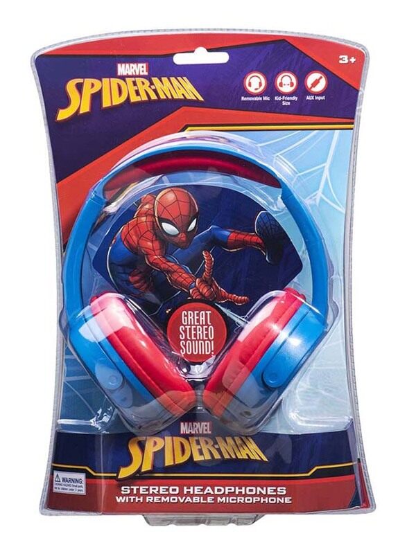 SMD Disney Spiderman Wireless Over-Ear Noice Cancelling Headphones with Mic, Red
SMD Disney Spiderman Wireless Over-Ear Noice Cancelling Headphones with Mic, Red
