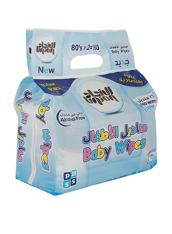 Union Baby Wipes - 160 Pieces