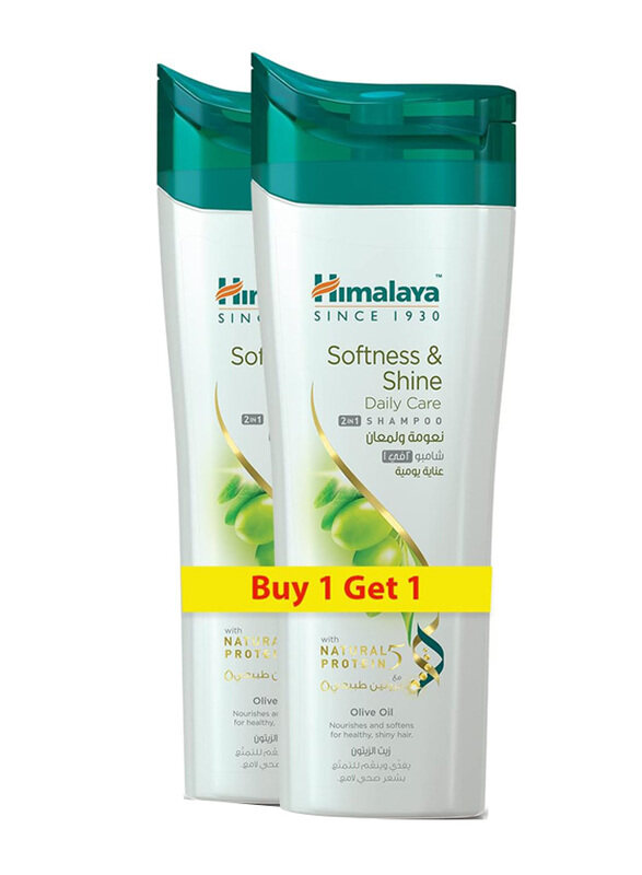 Himalaya Softness & Shine Daily Care 2-In-1 Shampoo for Dry Hair, 2 x 400ml
Himalaya Softness & Shine Daily Care 2-In-1 Shampoo for Dry Hair, 2 x 400ml