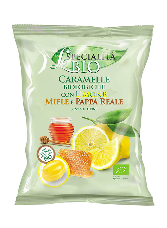 Le Specialita Bio Caramelle Biologiche Con Limone, Miele & Pappa Reale Candy, 80g
Le Specialita Bio Caramelle Biologiche Con Limone, Miele & Pappa Reale Candy, 80g