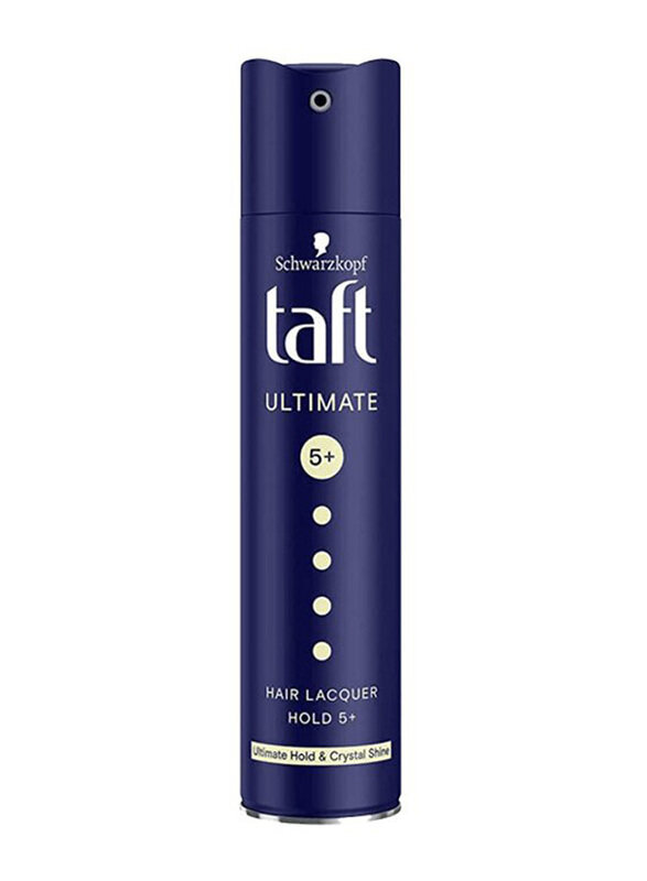 Schwarzkopf Taft Ultimate Hair Lacquer Hold 5+ Hair Spray for All Hair Types, 250ml
Schwarzkopf Taft Ultimate Hair Lacquer Hold 5+ Hair Spray for All Hair Types, 250ml
