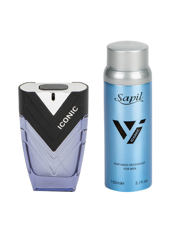 Sapil 2-Piece Iconic Gift Set for Men, 100ml EDP Perfume, 150ml Deodorant Spray
Sapil 2-Piece Iconic Gift Set for Men, 100ml EDP Perfume, 150ml Deodorant Spray