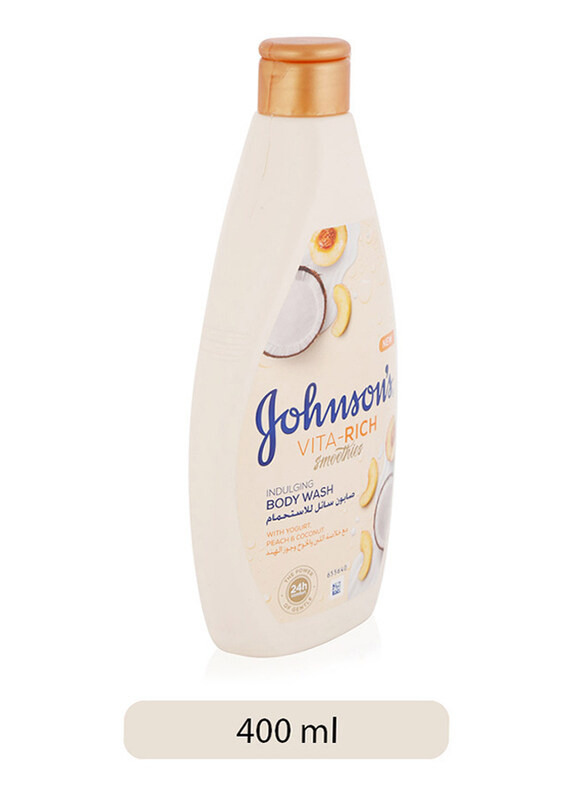 Johnson's Vita-Rich Indulging Smoothies Body Wash with Yogurt/Peach/Coconut, 400ml
Johnson's Vita-Rich Indulging Smoothies Body Wash with Yogurt/Peach/Coconut, 400ml
