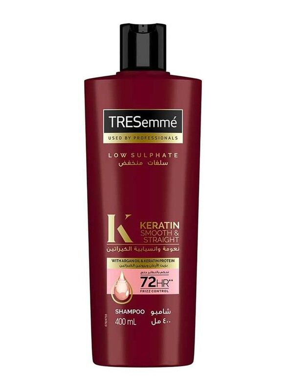 Tresemme Keratin Smooth and Straight Shampoo with Argan Oil for Frizzy Hair, 400ml
Tresemme Keratin Smooth and Straight Shampoo with Argan Oil for Frizzy Hair, 400ml