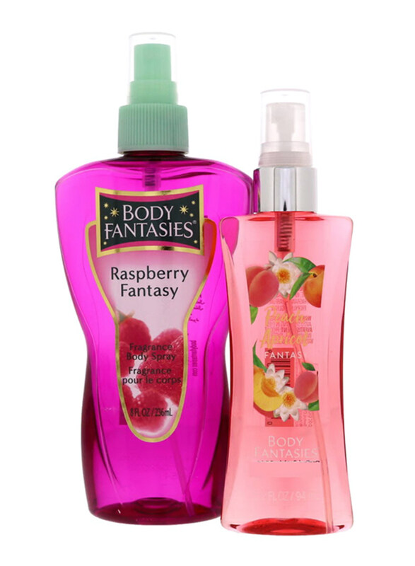 Body Fantasies 2-Piece Raspberry Fantasy Set for Women, 236ml + 94ml Fragrance Body Spray
Body Fantasies 2-Piece Raspberry Fantasy Set for Women, 236ml + 94ml Fragrance Body Spray