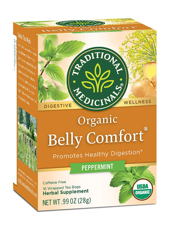 Traditional Medicinals Organic Belly Comfort Peppermint Tea, 16 Tea Bags x 1.75g
Traditional Medicinals Organic Belly Comfort Peppermint Tea, 16 Tea Bags x 1.75g