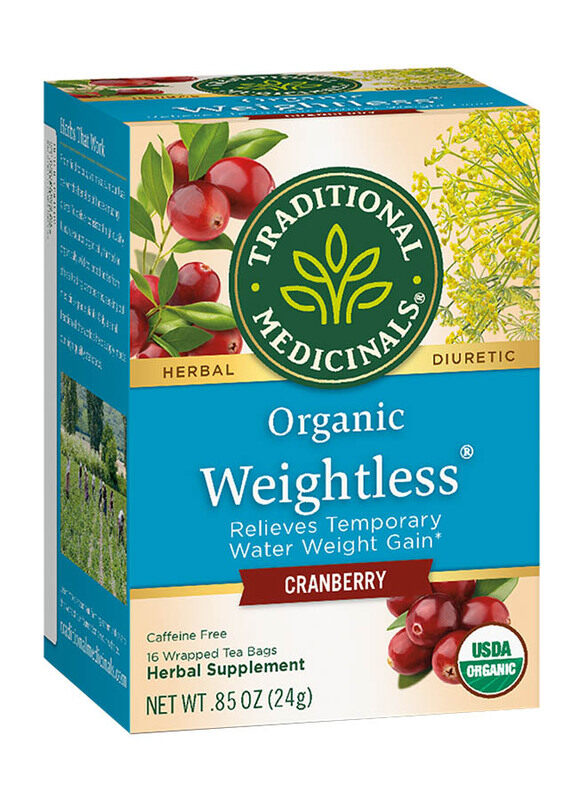 Traditional Medicinals Organic Weightless Cranberry Herbal Tea, 16 Tea Bags x 1.75g
Traditional Medicinals Organic Weightless Cranberry Herbal Tea, 16 Tea Bags x 1.75g