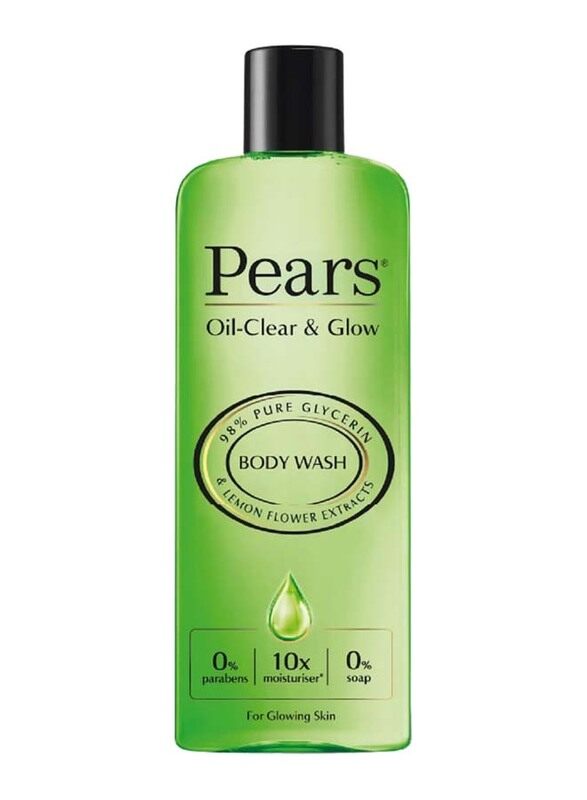 Pears Oil Clear & Glow Lemon Flower Body Wash with Lemon Flower Extracts, 250ml, Green
Pears Oil Clear & Glow Lemon Flower Body Wash with Lemon Flower Extracts, 250ml, Green