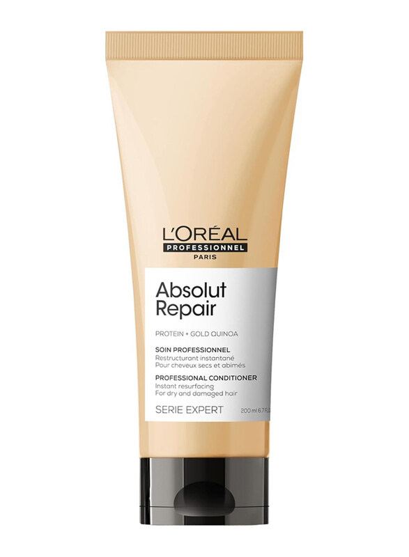 L'Oreal Paris L'oreal Professional Absolut Repair & Hydrates Conditioner with Gold Quinoa & Protein for Dry & Damaged Hair, 200ml
L'Oreal Paris L'oreal Professional Absolut Repair & Hydrates Conditioner with Gold Quinoa & Protein for Dry & Damaged Hair, 200ml