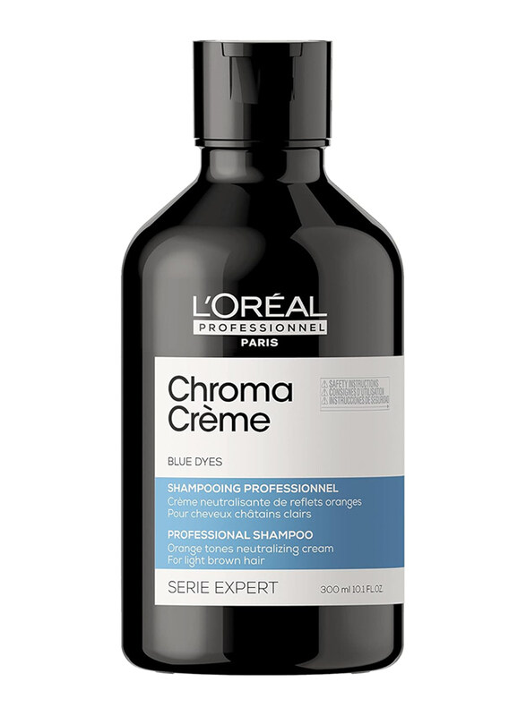 L'Oreal Paris Professionnel Chroma Creme Blue Dyes Neutralising Shampoo for All Hair Types, 300ml
L'Oreal Paris Professionnel Chroma Creme Blue Dyes Neutralising Shampoo for All Hair Types, 300ml