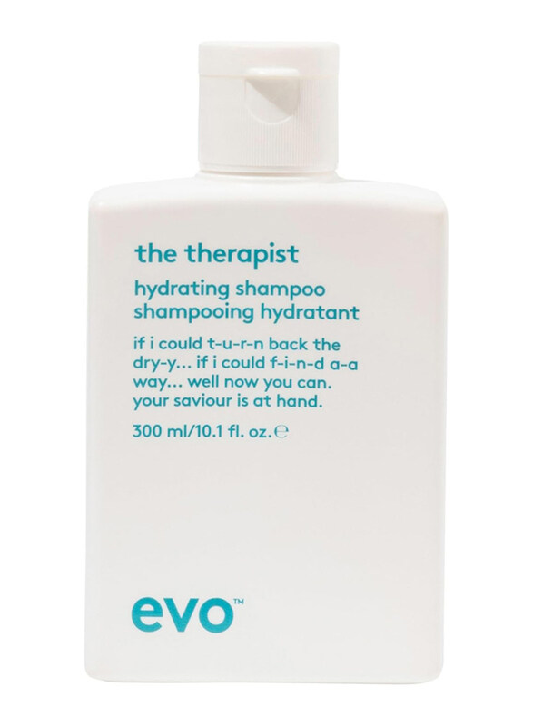 Evo Hydrates Strengthen and Softens Whilst Improving Shine The Therapist Hydrating Shampoo, 300ml
Evo Hydrates Strengthen and Softens Whilst Improving Shine The Therapist Hydrating Shampoo, 300ml