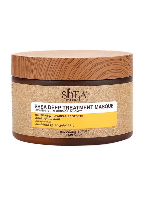 Shea Miracles Shea Hair Masque with Enriched Almond Oil & Honey for Damaged Hair, 300ml
Shea Miracles Shea Hair Masque with Enriched Almond Oil & Honey for Damaged Hair, 300ml