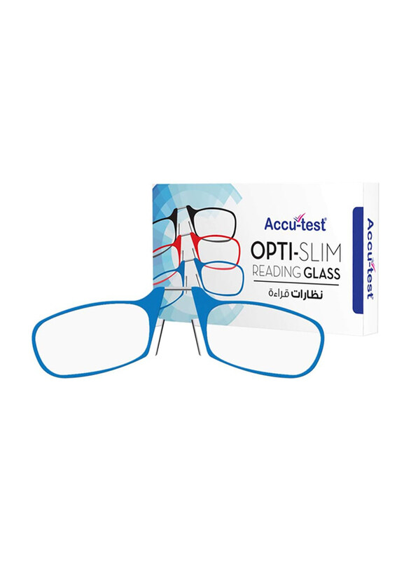 Accu-Test Full-Rim Rectangle Blue +3.00 Slim Reading Glasses Unisex, Clear Lens
Accu-Test Full-Rim Rectangle Blue +3.00 Slim Reading Glasses Unisex, Clear Lens